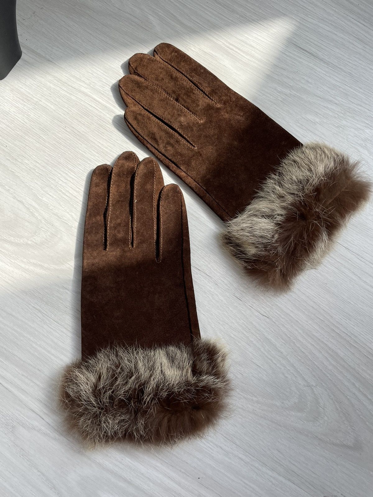 Vintage Vintage leather gloves Size ONE SIZE - 5 Thumbnail
