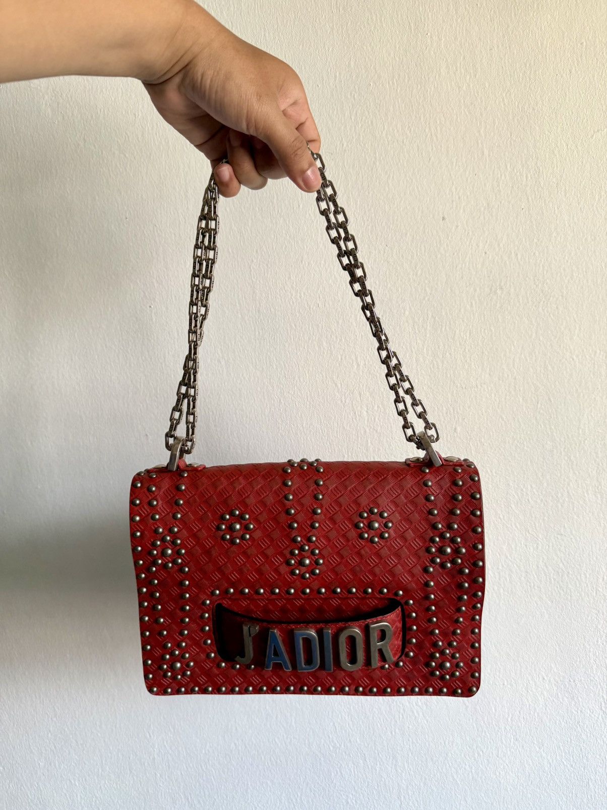 Dior Christian Dior J'Adior Flap Bag studded calfskin leather Size ONE SIZE - 10 Thumbnail