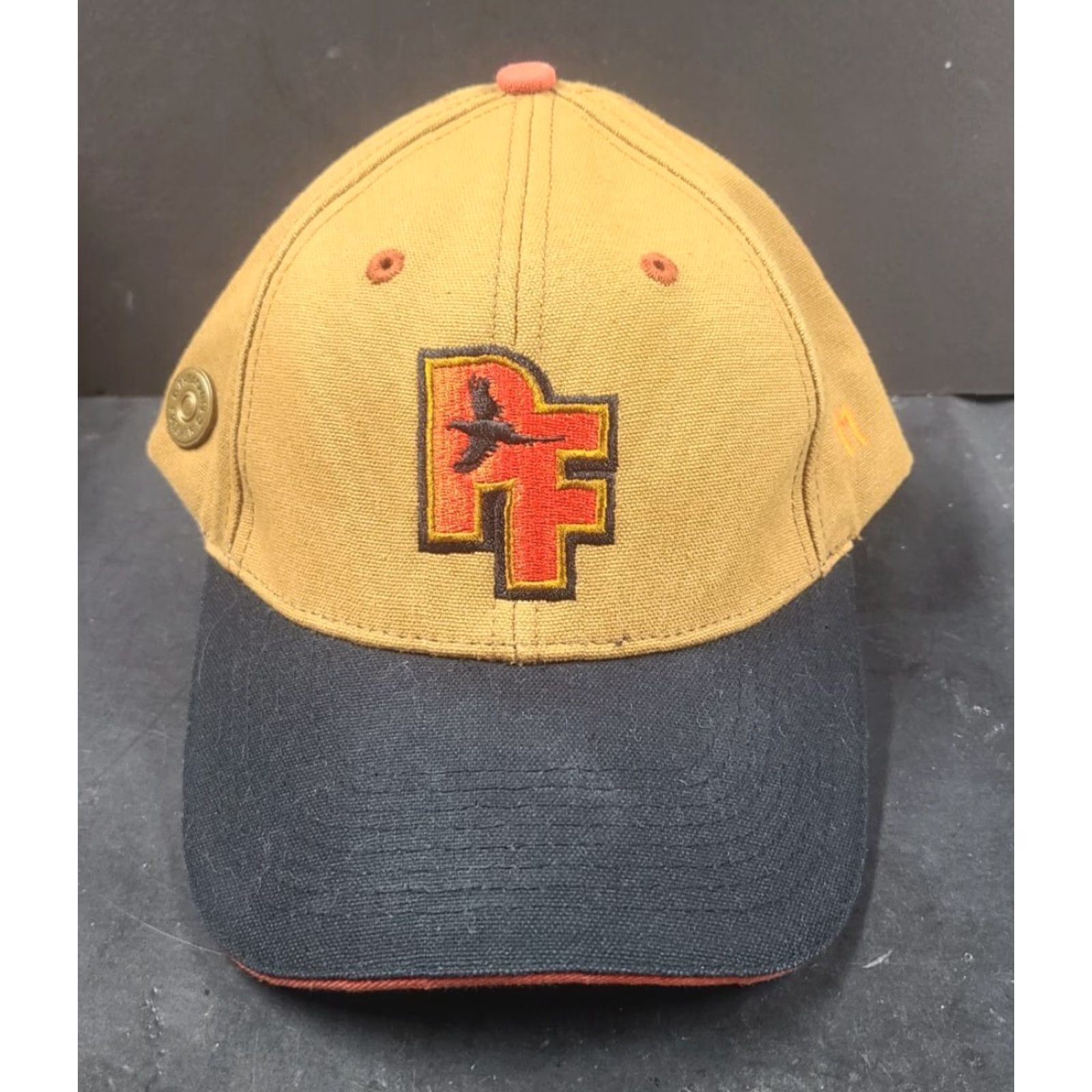 Forever 21 Pheasants Forever Hat Black 100%Cotton Embroidered Adjustable Strap Size ONE SIZE - 2 Thumbnail