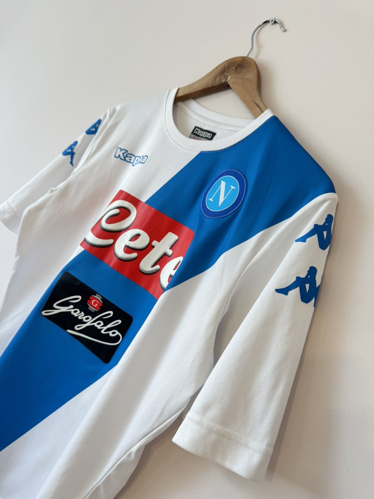 Kappa Napoli 2016-2017 Away Soccer Jersey Football Shirt Kit Size US L / EU 52-54 / 3 - 7 Thumbnail