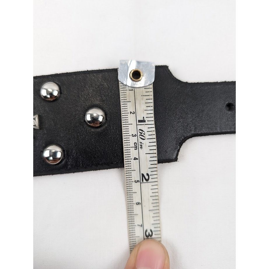 Enfants Riches Deprimes o1rshd1 Size:110 / Eagle Petit Iron Cross Stud Belt in Black Size 44 - 10 Thumbnail