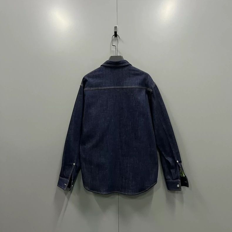 Dior Dior size 41 Denim jacket with presbyopic flowers in green Size US L / EU 52-54 / 3 - 2 Thumbnail