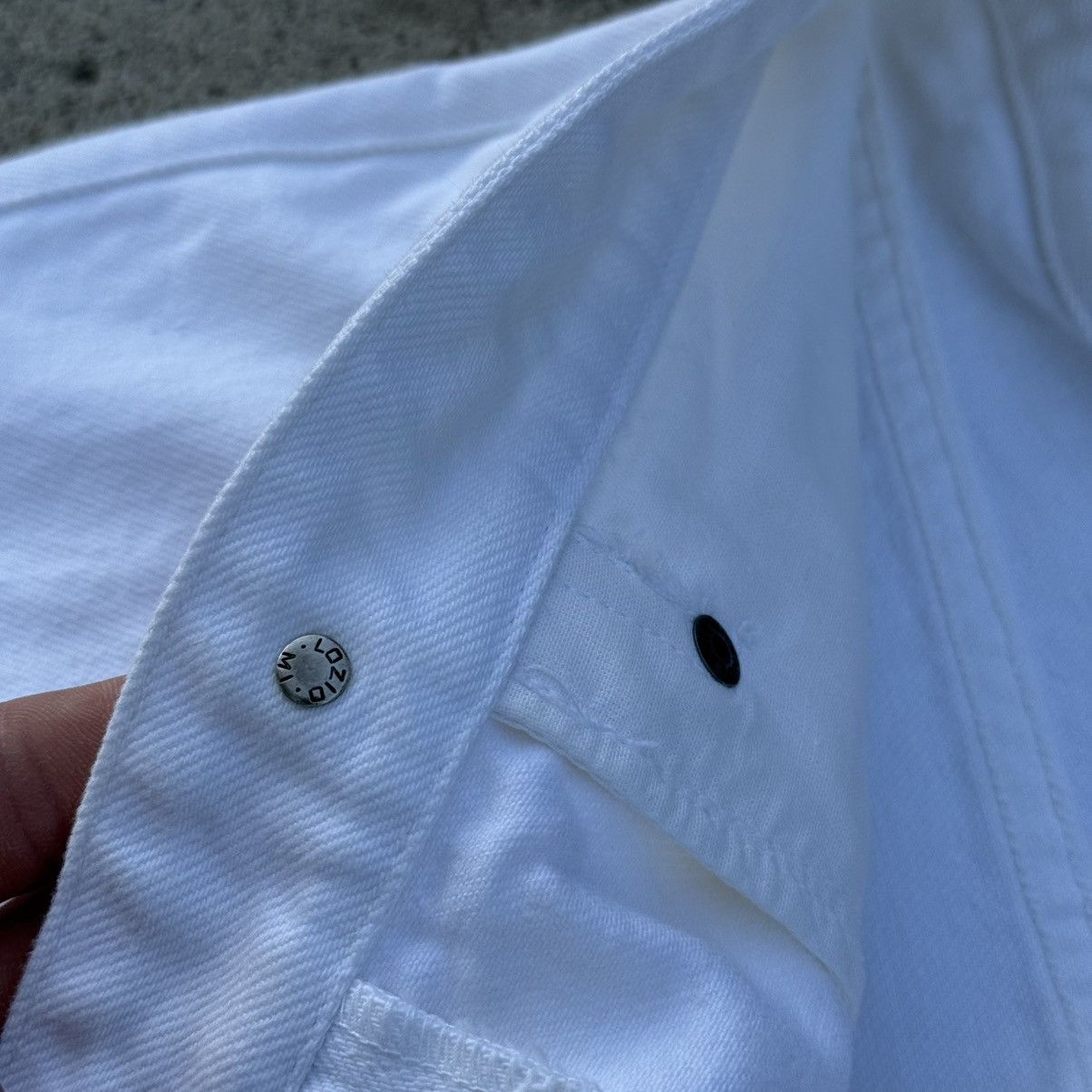 Gucci Vintage Gucci by Tom Ford Women’s White Pants Lampo Zipper Size 28" / US 6 / IT 42 - 12 Thumbnail