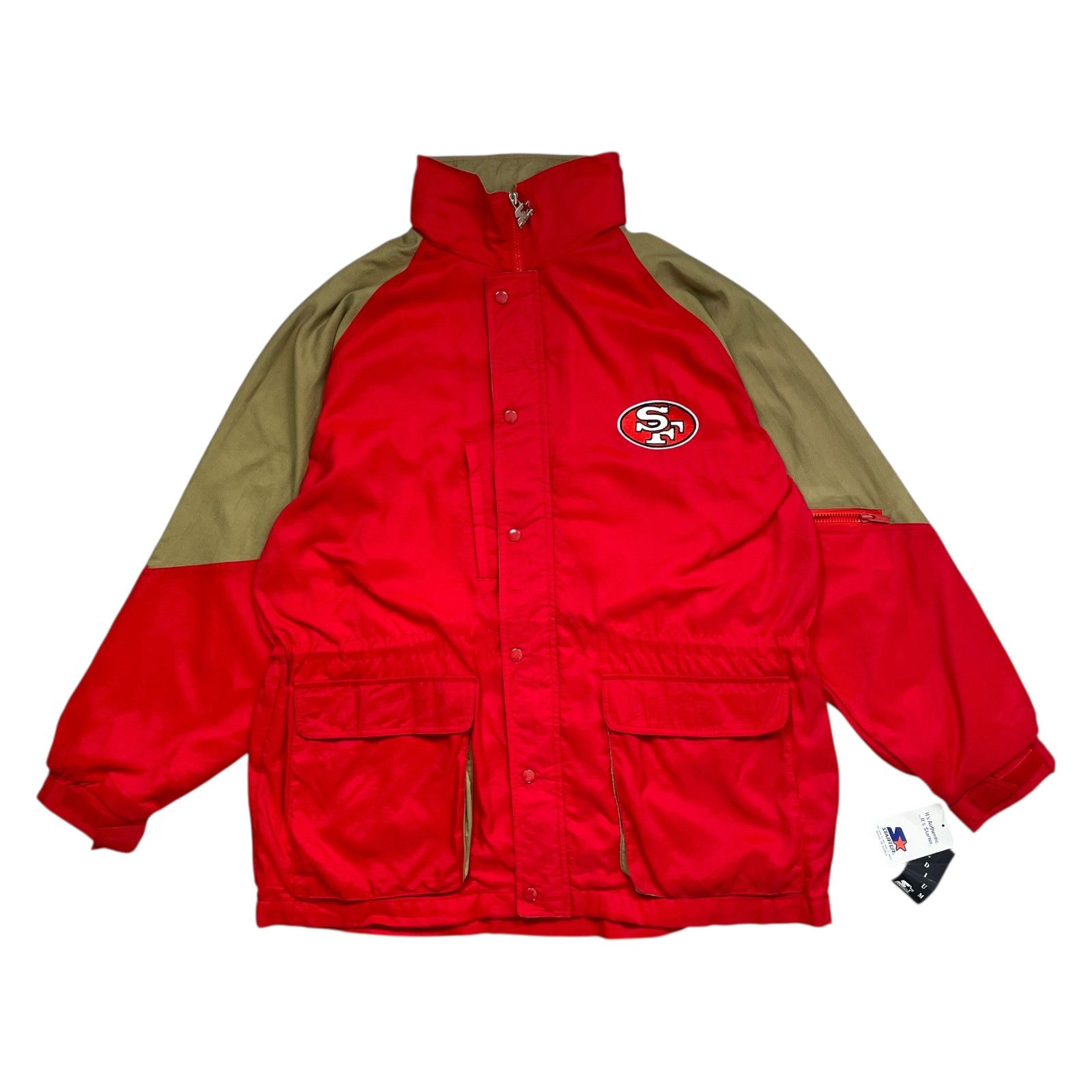 NFL DEADSTOCK VTG 90s SAN FRANCISCO 49ERS STARTER JACKET COAT Size US M / EU 48-50 / 2 - 2 Thumbnail