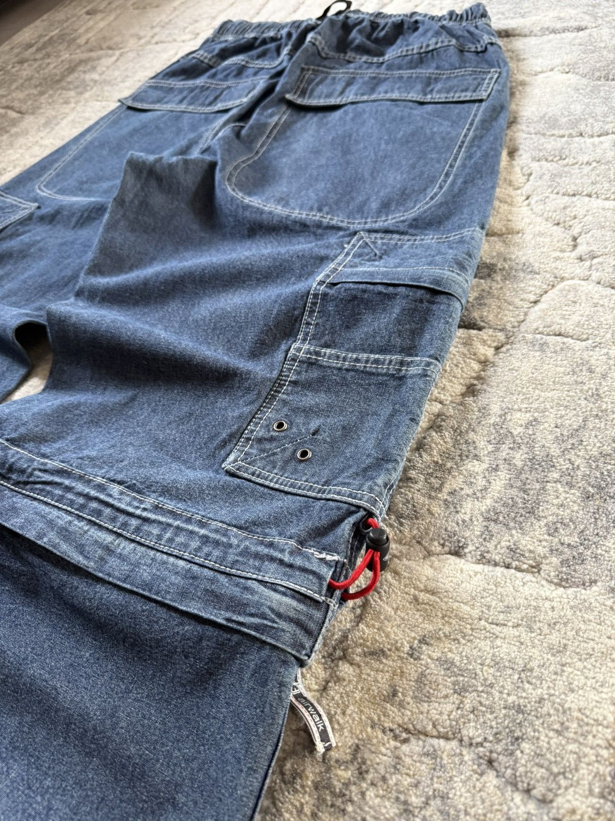 Airwalk 2000s Airwalk Detachable Baggy Heavy Weight Cargo Jeans Size US 32 / EU 48 - 20 Thumbnail