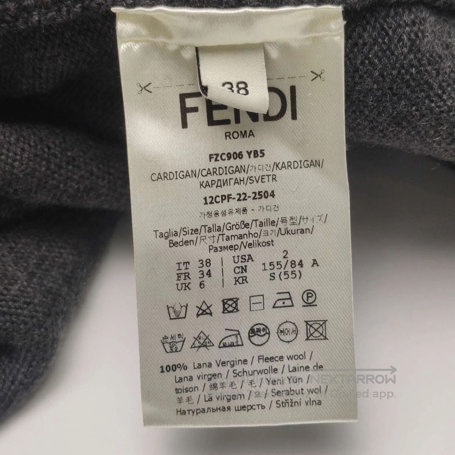 Fendi Fendi Kids Black Cardigan with Pockets 12M. Size S / US 4 / IT 40 - 8 Thumbnail