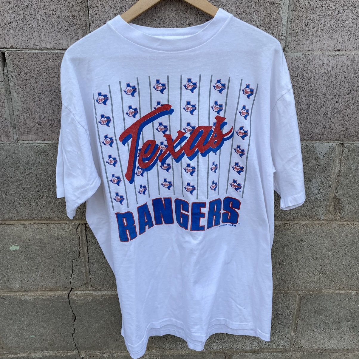 Other Vintage 1996 Texas Rangers MLB Shirt XL White Single Stitch Size US XL / EU 56 / 4 - 1 Thumbnail