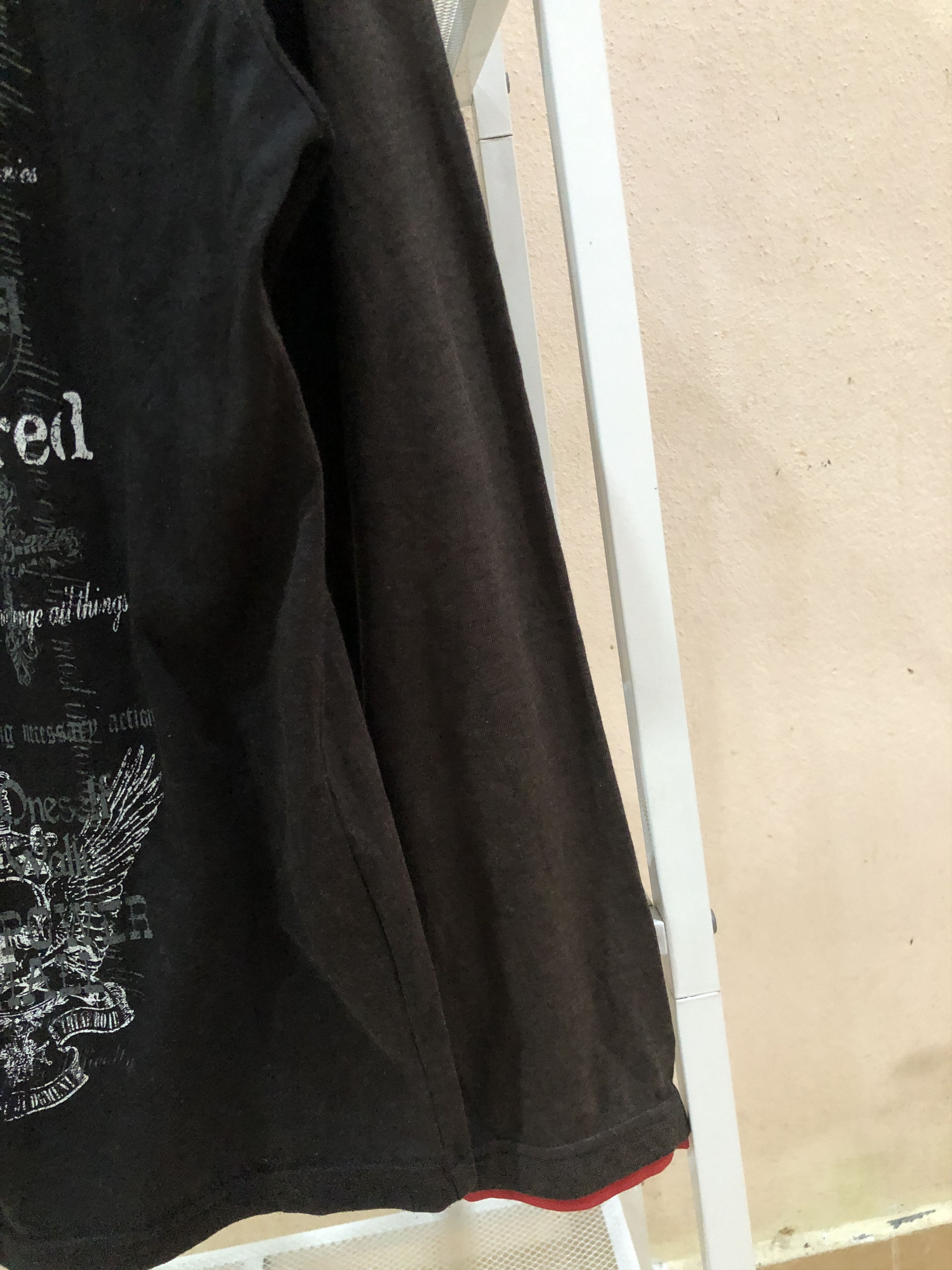 If Six Was Nine Y2k Poem" print long-sleeve top from a Japanese brand Size US L / EU 52-54 / 3 - 4 Thumbnail