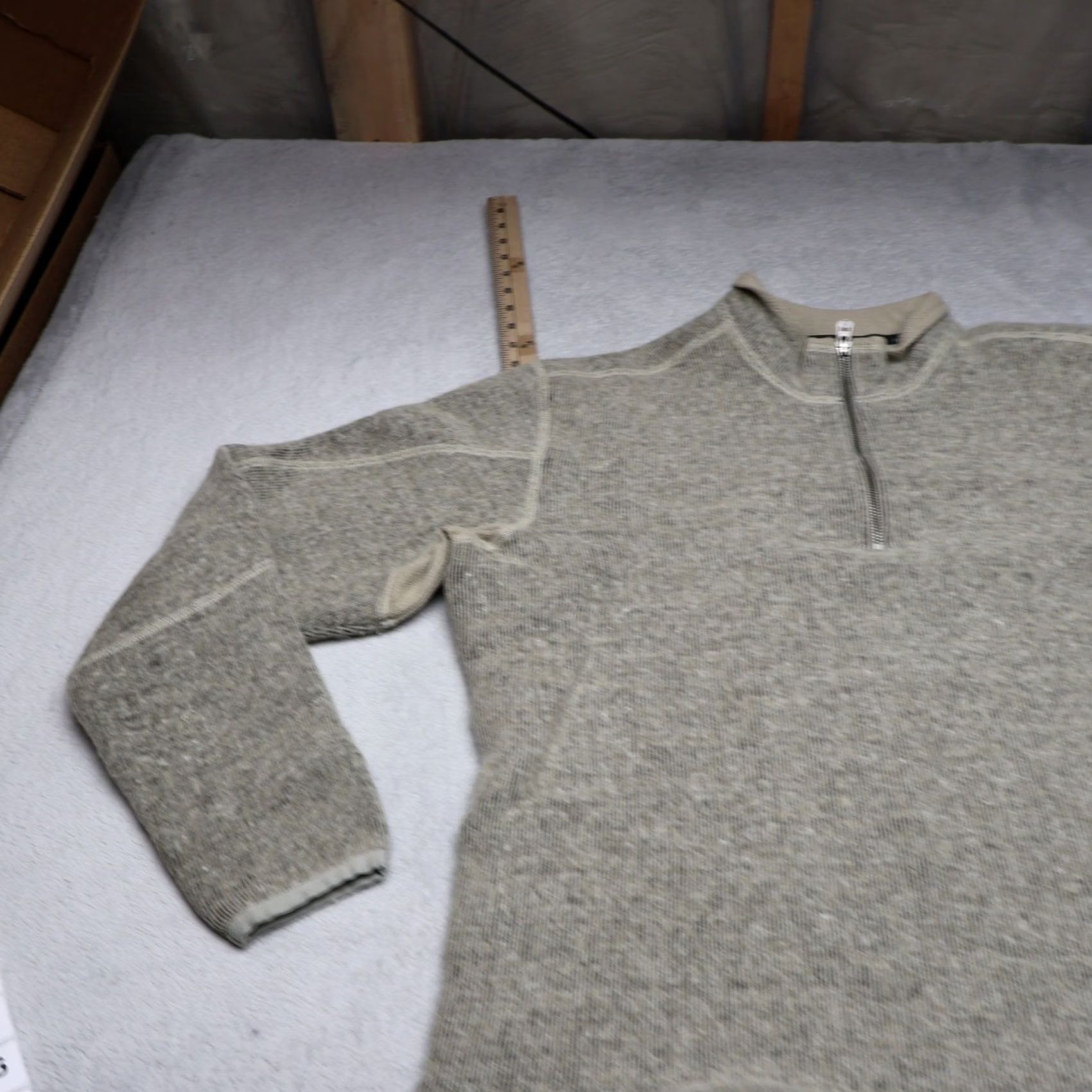 Vintage Kühl Sweater Mens XL Beige Thor 1/4 Zip Fleece Pullover ThermoKore Hiking Outdoor Size US XL / EU 56 / 4 - 2 Thumbnail