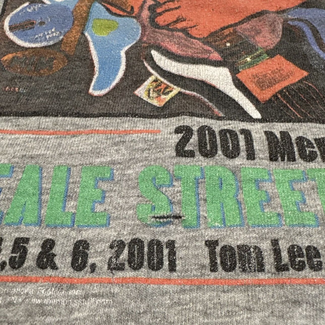 Band Tees × Hanes × Vintage Vintage Y2K Beale Street Music Festival Blues Shirt Memphis Size US L / EU 52-54 / 3 - 3 Thumbnail