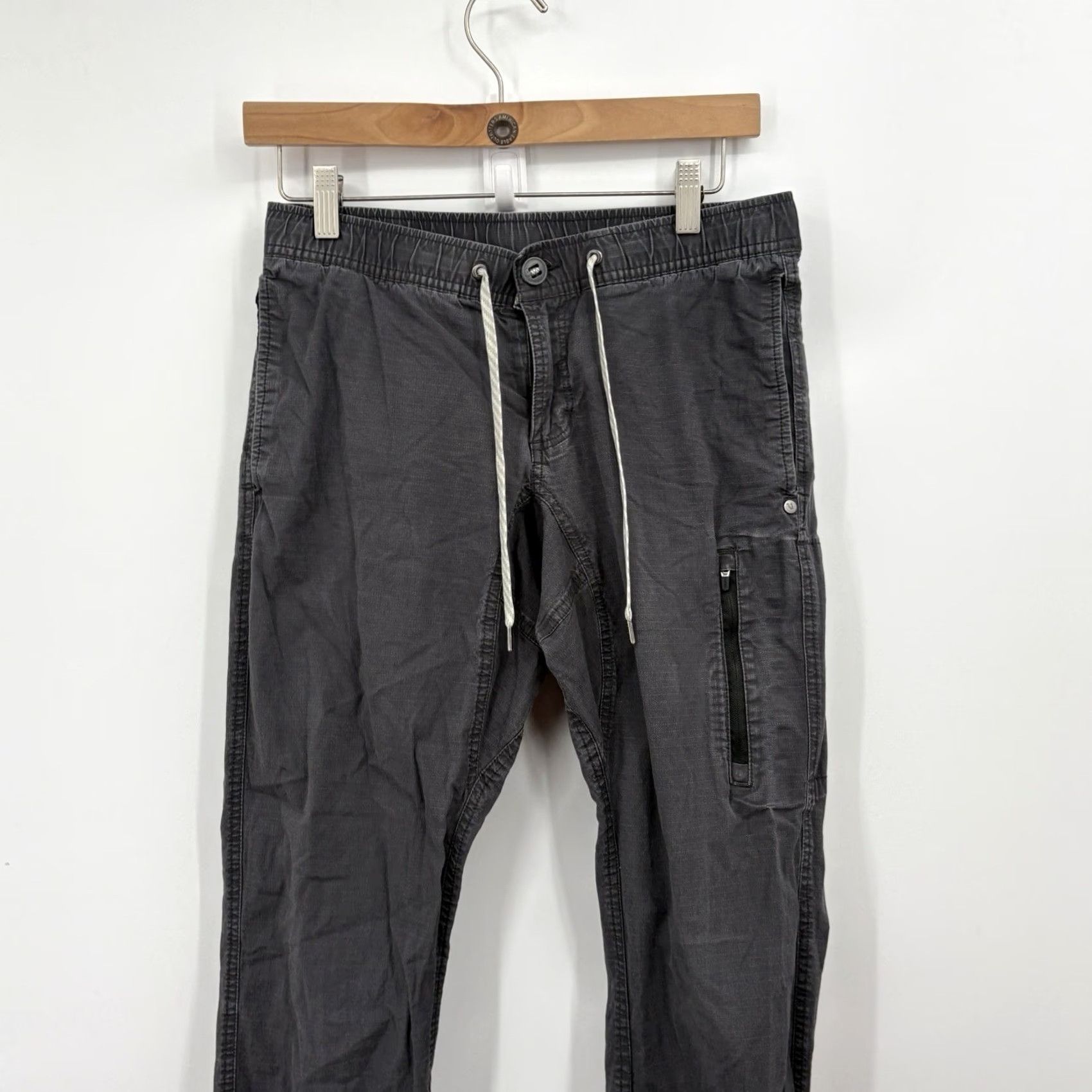 Vuori Vuori Ripstop Pant Men Small Performance Hiking Comfort Climber Slim Stretch Pants Athletic Regular Inseam 30 in Gray Size US 29 - 3 Thumbnail