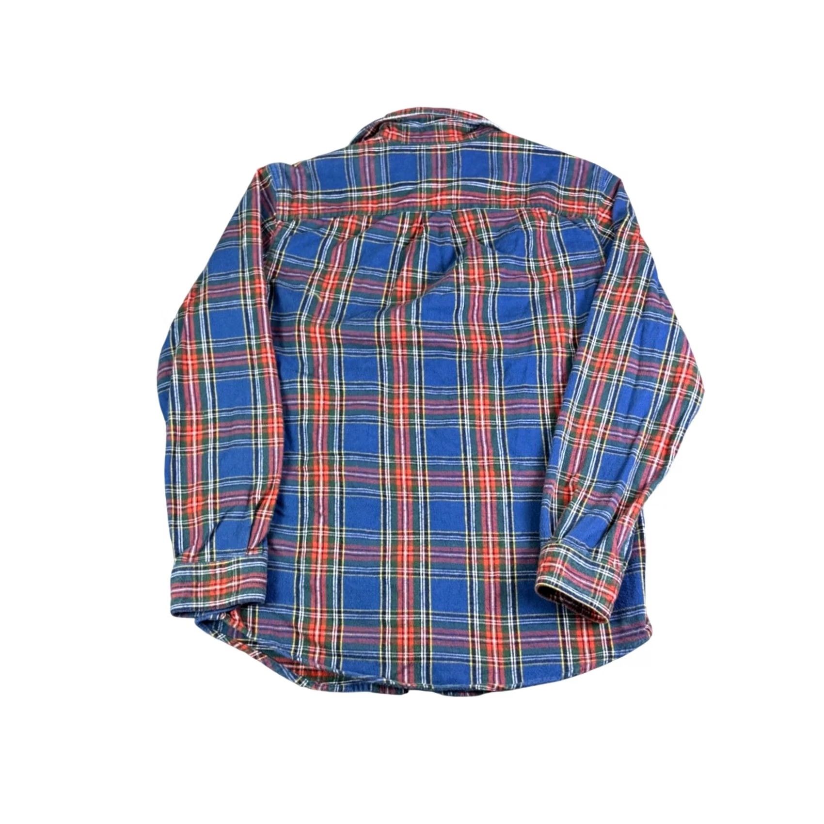 Vintage LL Bean Flannel Shirt Long Sleeve Plaid Blue Red Green Cotton Slightly Fitted Casual Workwear Mens Small Button-Up Size US S / EU 44-46 / 1 - 2 Thumbnail