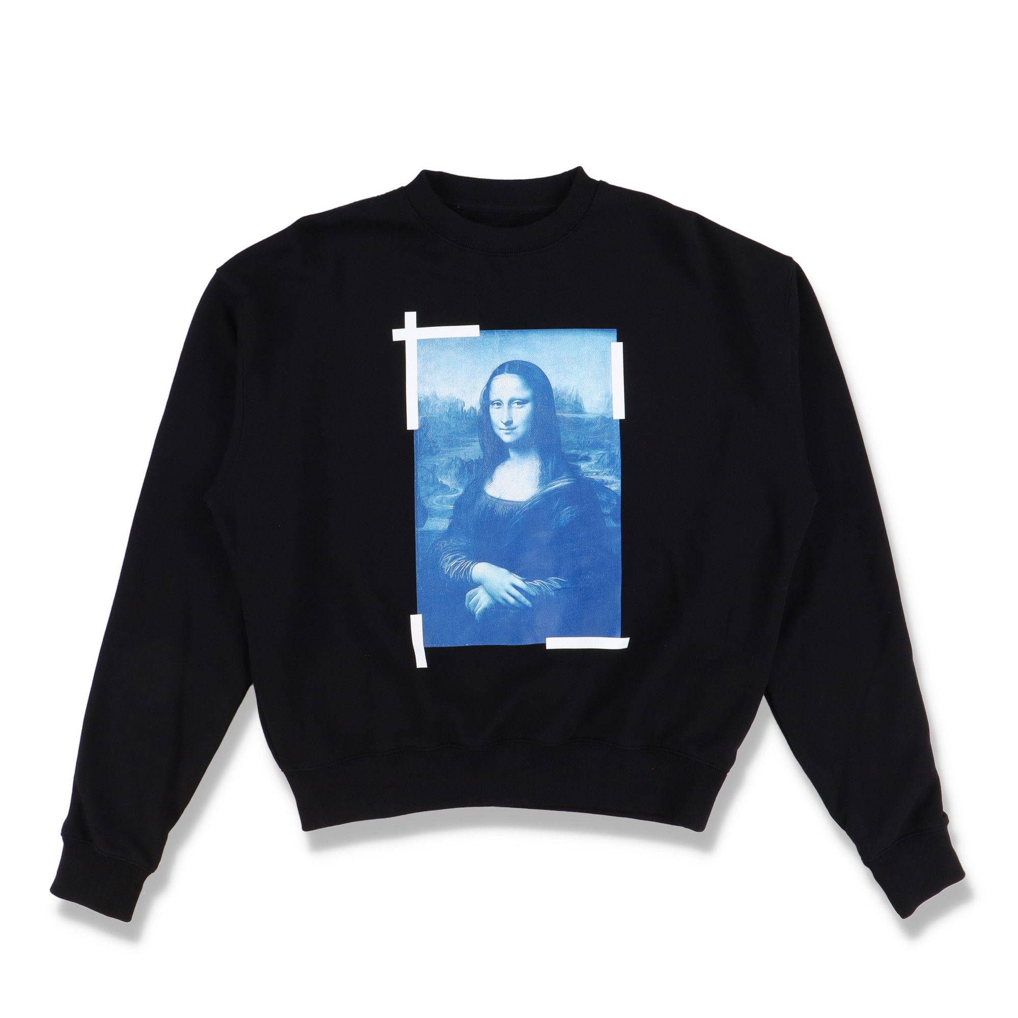 Black Mona Lisa Logo Oversized Sweatshirt
