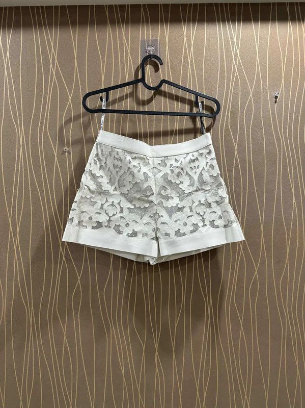 Dior Dior White Lambskin Ladies Shorts 0089 Size 23" - 1 Thumbnail