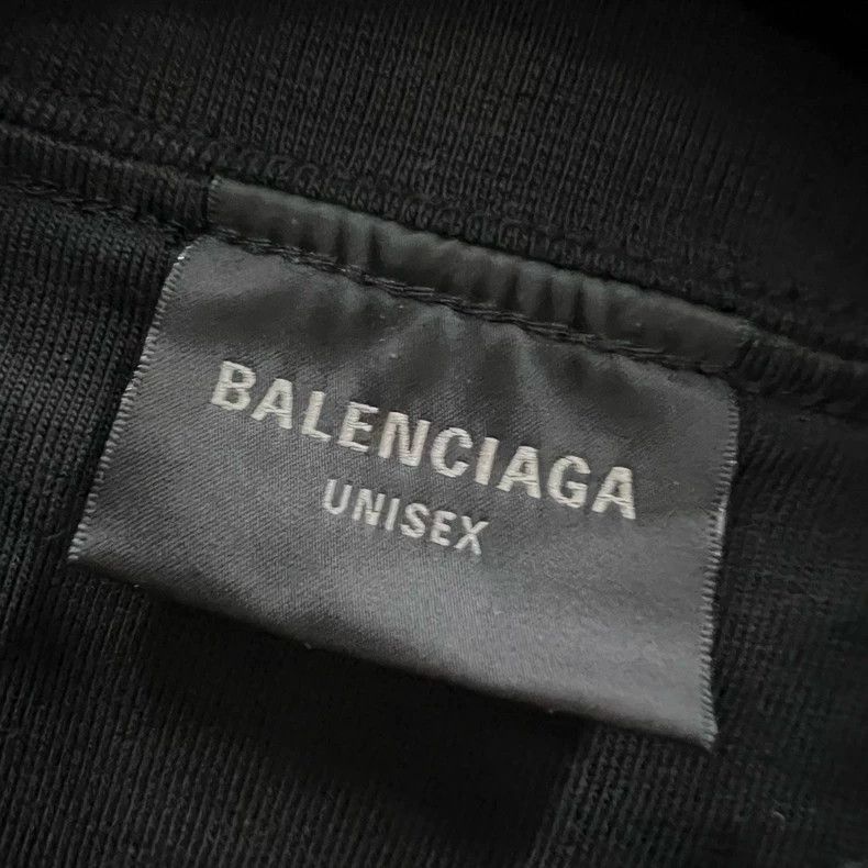Balenciaga Balenciaga Black old logo printed short sleeves Size US M / EU 48-50 / 2 - 3 Thumbnail