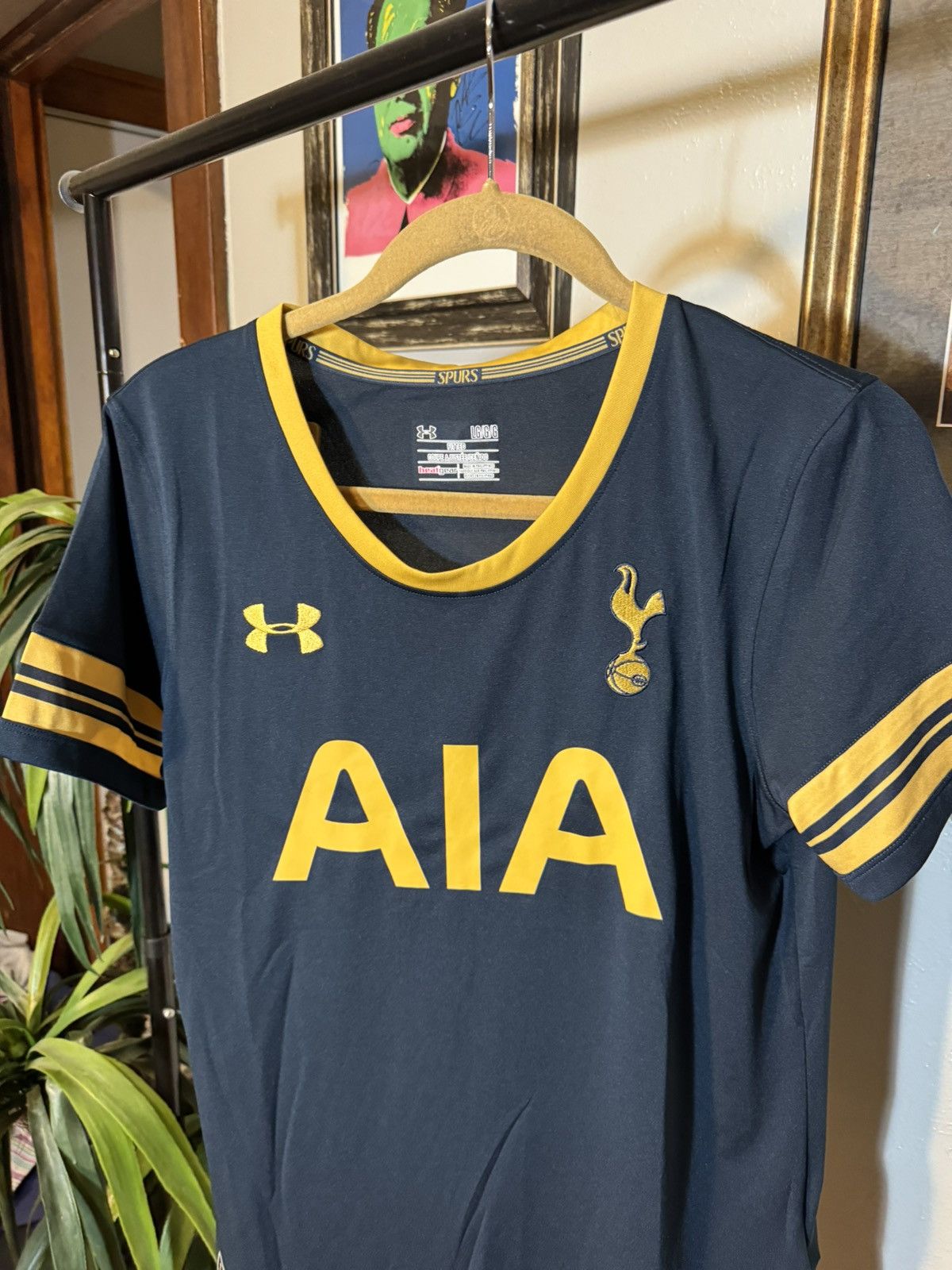 Under Armour TOTTENHAM HOTSPUR 2016 2017 AWAY SOCCER JERSEY UNDER ARMOUR Size US L / EU 52-54 / 3 - 3 Thumbnail