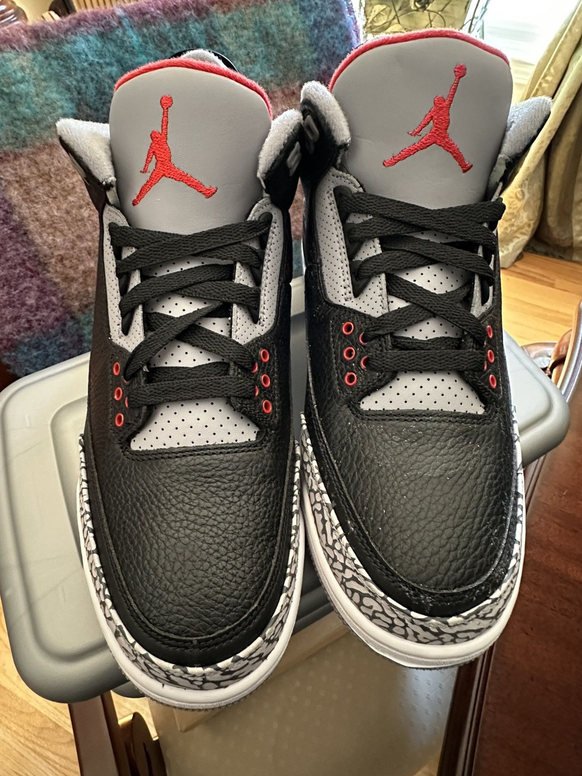 Jordan Brand × Nike Jordan 3 Black Cement Size US 11.5 / EU 44-45 - 9 Thumbnail