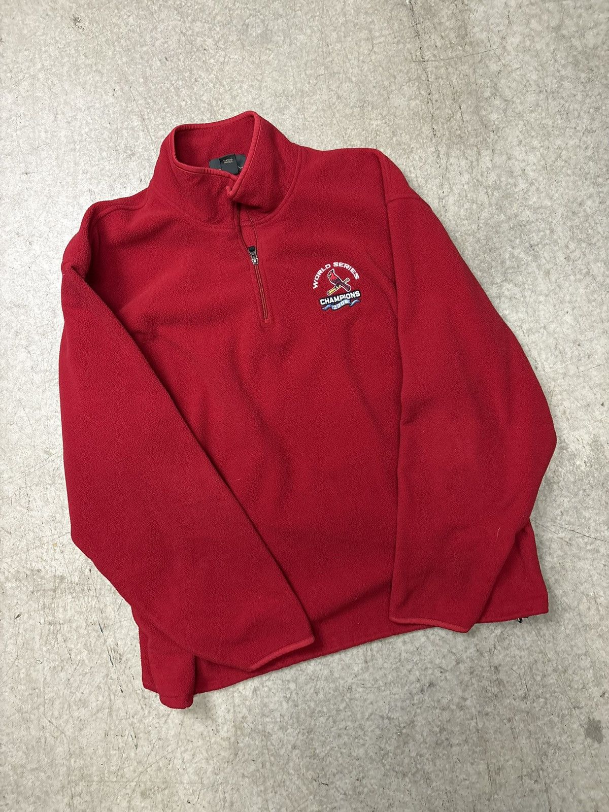 MLB Vintage 2000’s St. Louis Cardinals fleece half zip pullover Size US XXL / EU 58 / 5 - 1 Thumbnail