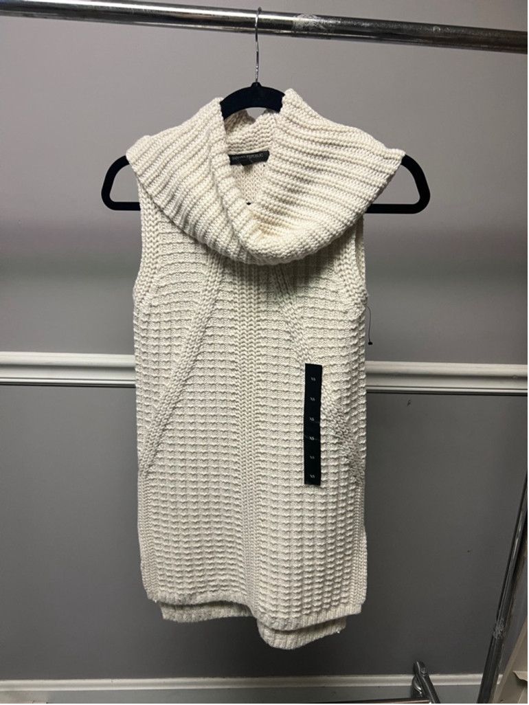 Banana Republic Women's Banana Republic Sweater Dress, XS, Off-White Size XS / US 0-2 / IT 36-38 - 1 Thumbnail