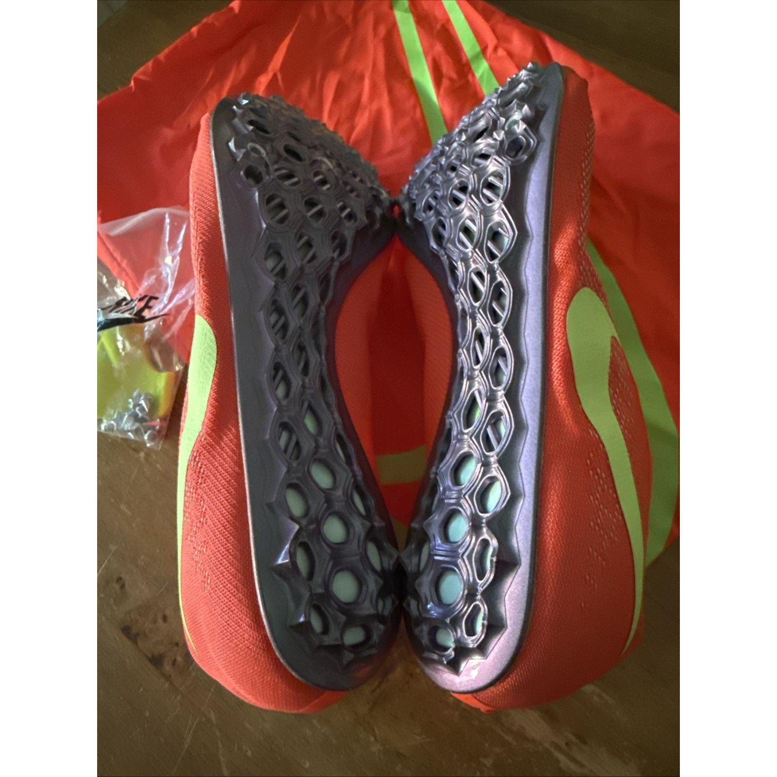 Nike Nike JA Fly 4 Track Spikes Running Sprint Bright Neon Men 13 Size US 13 / EU 46 - 3 Thumbnail