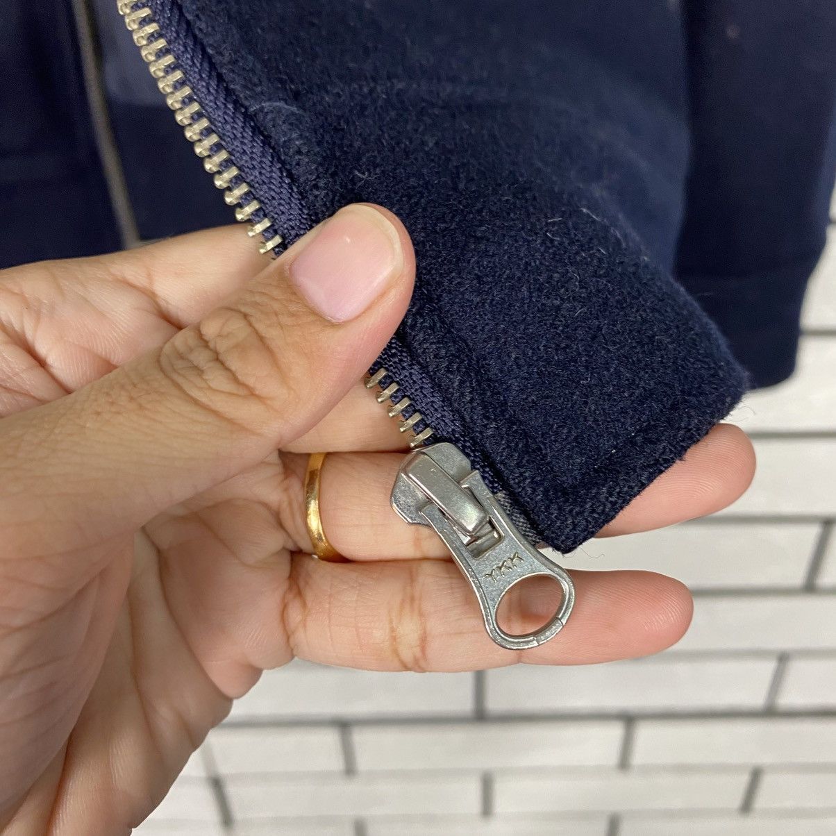 Japanese Brand 📌Vintage Indigo Bomber Wool Jacket Simplicate Issey Miyake Size US M / EU 48-50 / 2 - 17 Thumbnail