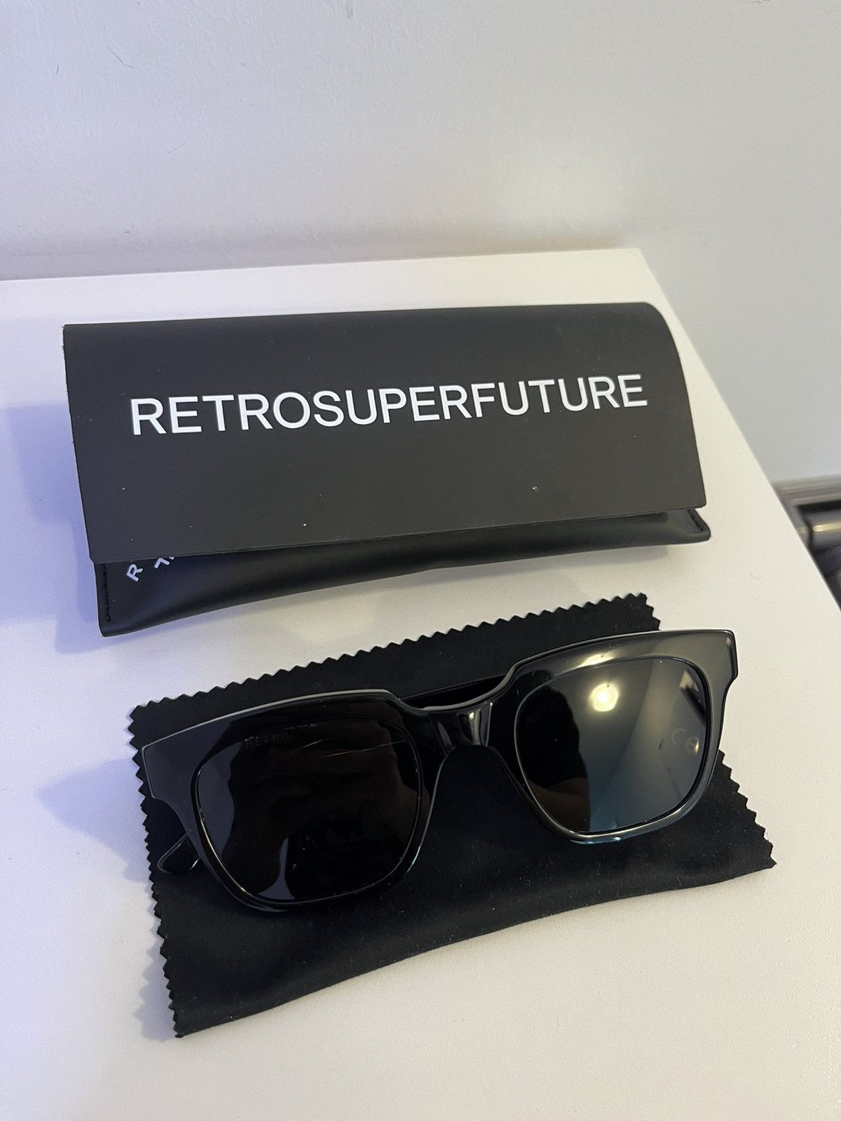 image of Retrosuperfuture Restrosuperfuture Giusto Sunglasses. Made In Italy in Black, Men's