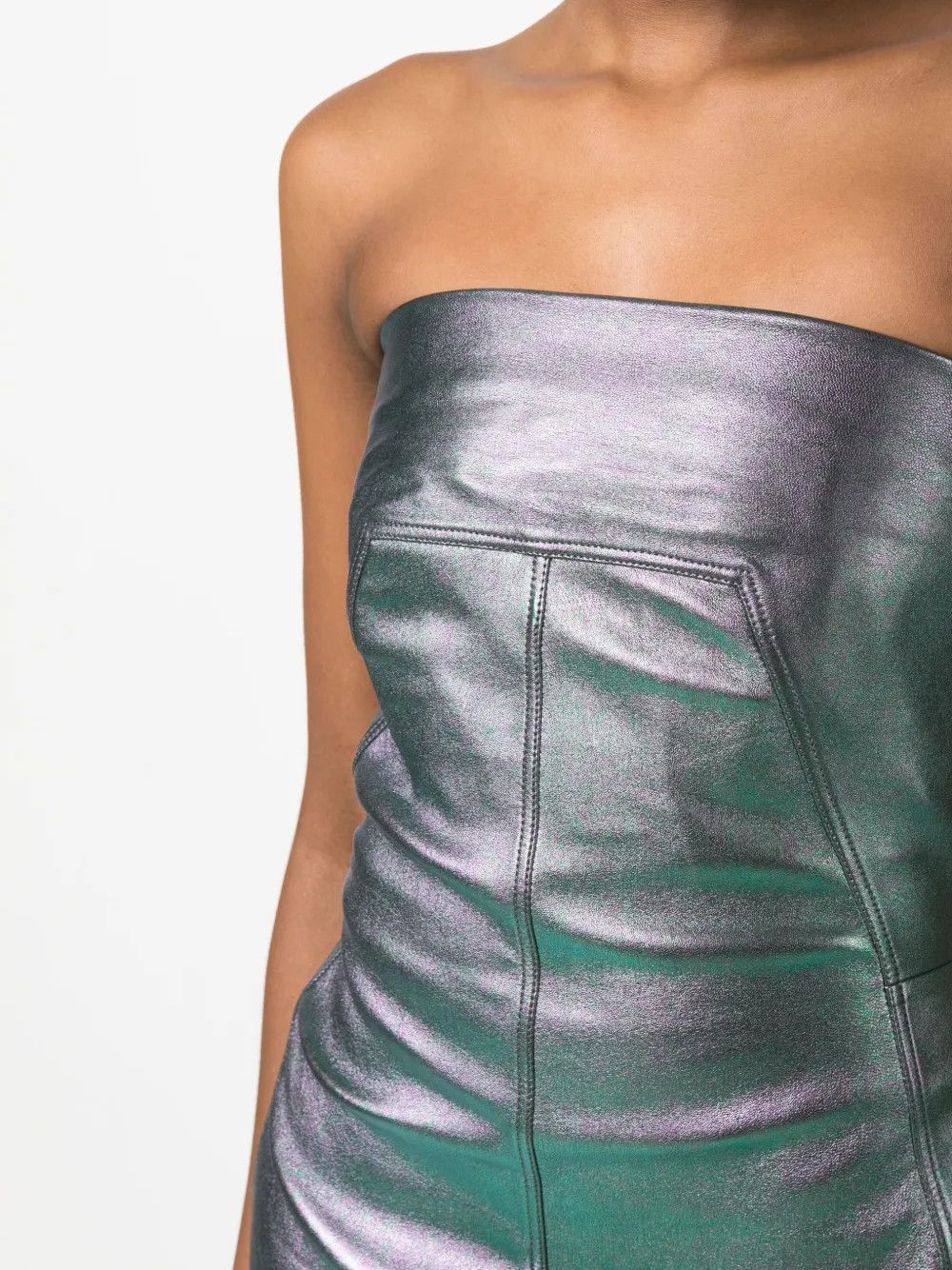Rick Owens o1y0126 Mini Dress in Multicolor Size S / US 4 / IT 40 - 3 Thumbnail