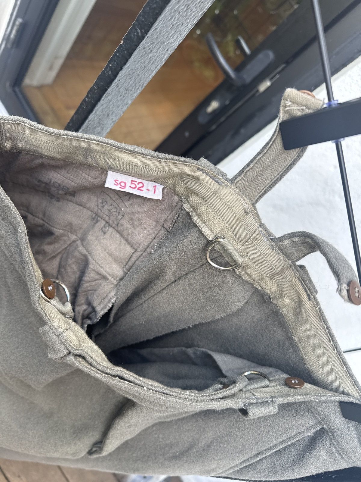 Vintage 1950s Vintage Swiss Army Wool Field Trousers[from Graceland] Size US 34 / EU 50 - 4 Thumbnail