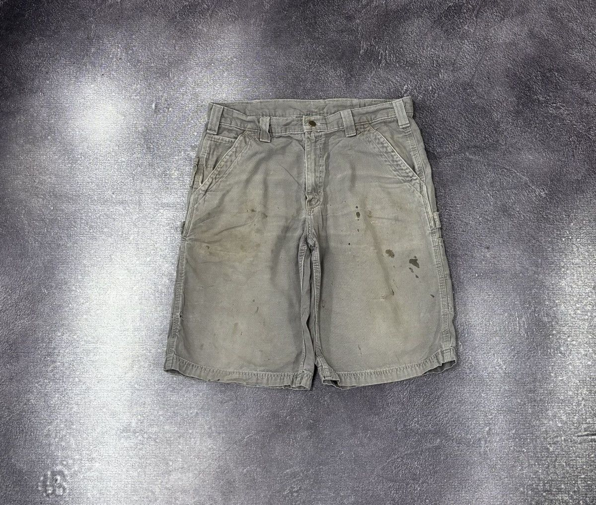 Carhartt Vintage Carhartt Y2K Workwear Grey Hype Skate Baggy Shorts Size US 36 / EU 52 - 2 Thumbnail