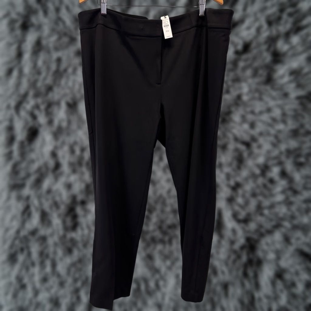 Talbots Knit Pants Women 20W Plus Size Black Dress Slacks Career