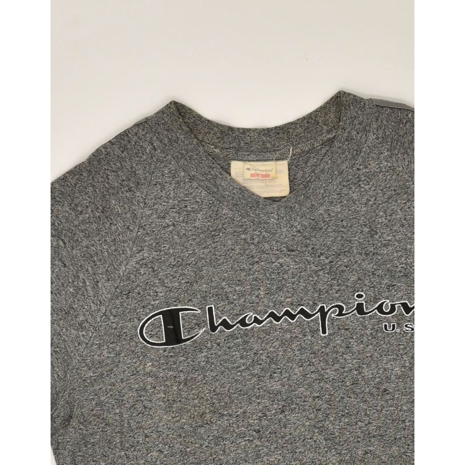 Champion CHAMPION Mens Graphic T-Shirt Top Small Grey Cotton ZQ47 Size US S / EU 44-46 / 1 - 3 Thumbnail