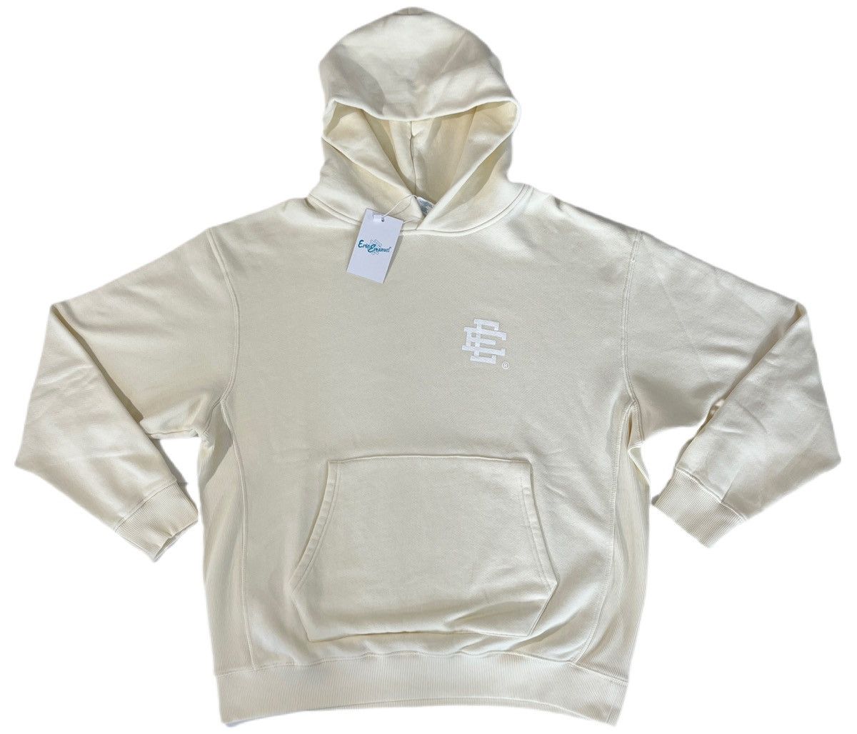 Image of Eric Emanuel Basic Hoodie in Eggshell, Men's (Size XL)