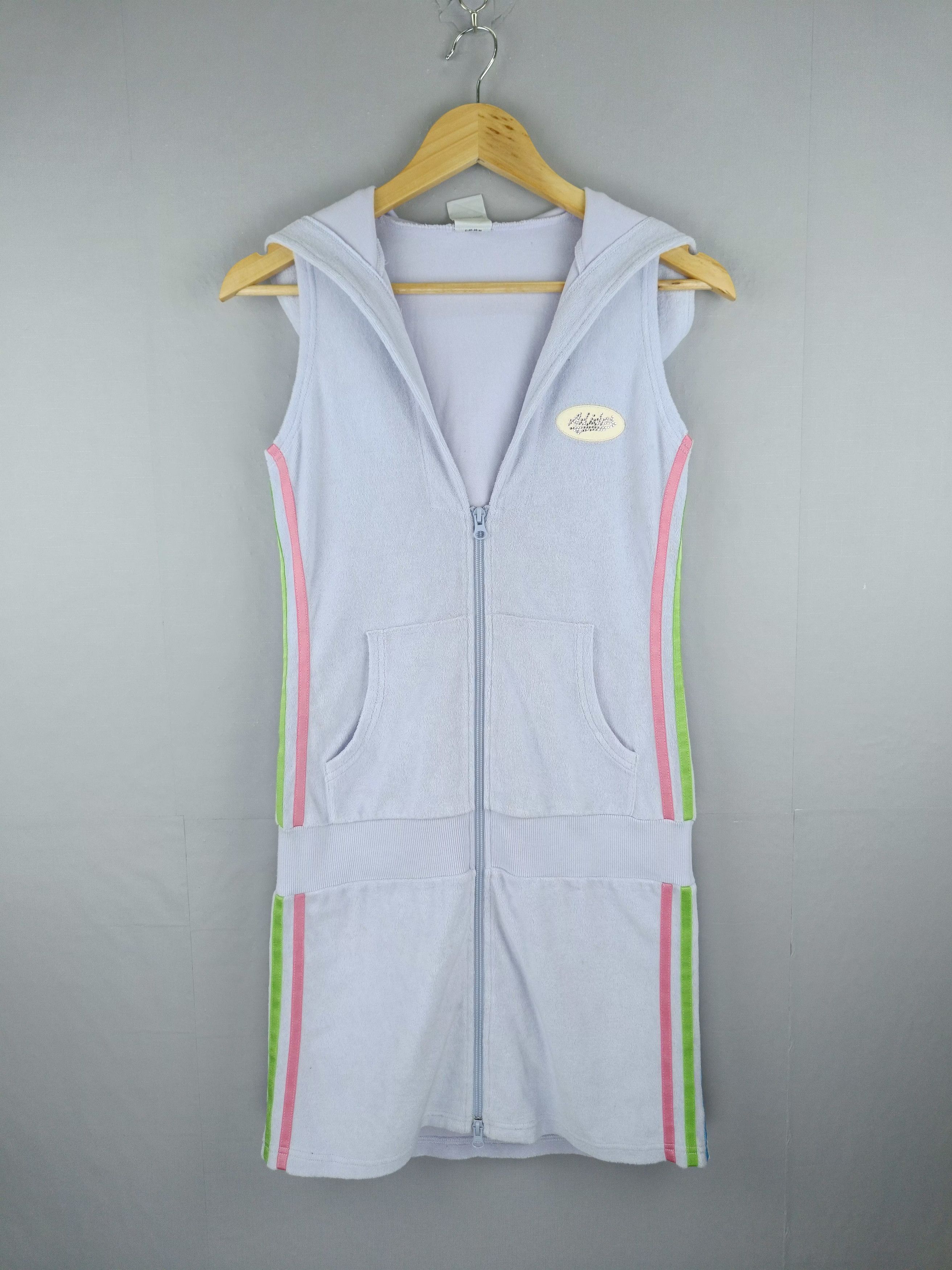 Adidas Vintage Y2k ADIDAS Hoodie Mini Dress Size M / US 6-8 / IT 42-44 - 10 Thumbnail
