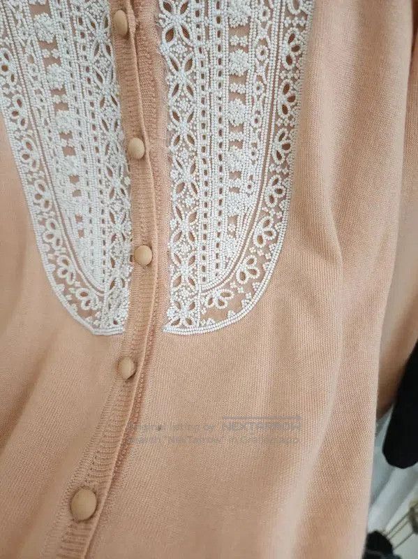 Valentino Valentino Pink Wool Embroidered Cardigan . Size XS / US 0-2 / IT 36-38 - 6 Thumbnail