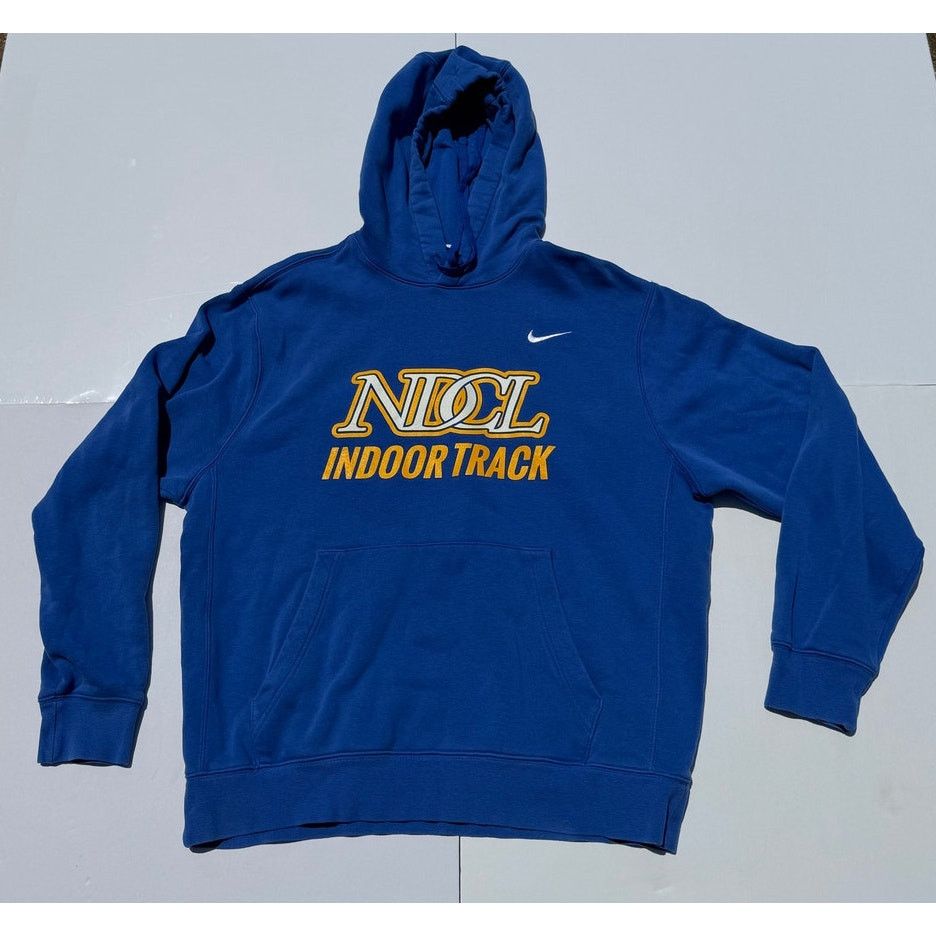 Nike Blue Nike Hoodie Indoor Track Large Size US L / EU 52-54 / 3 - 1 Thumbnail