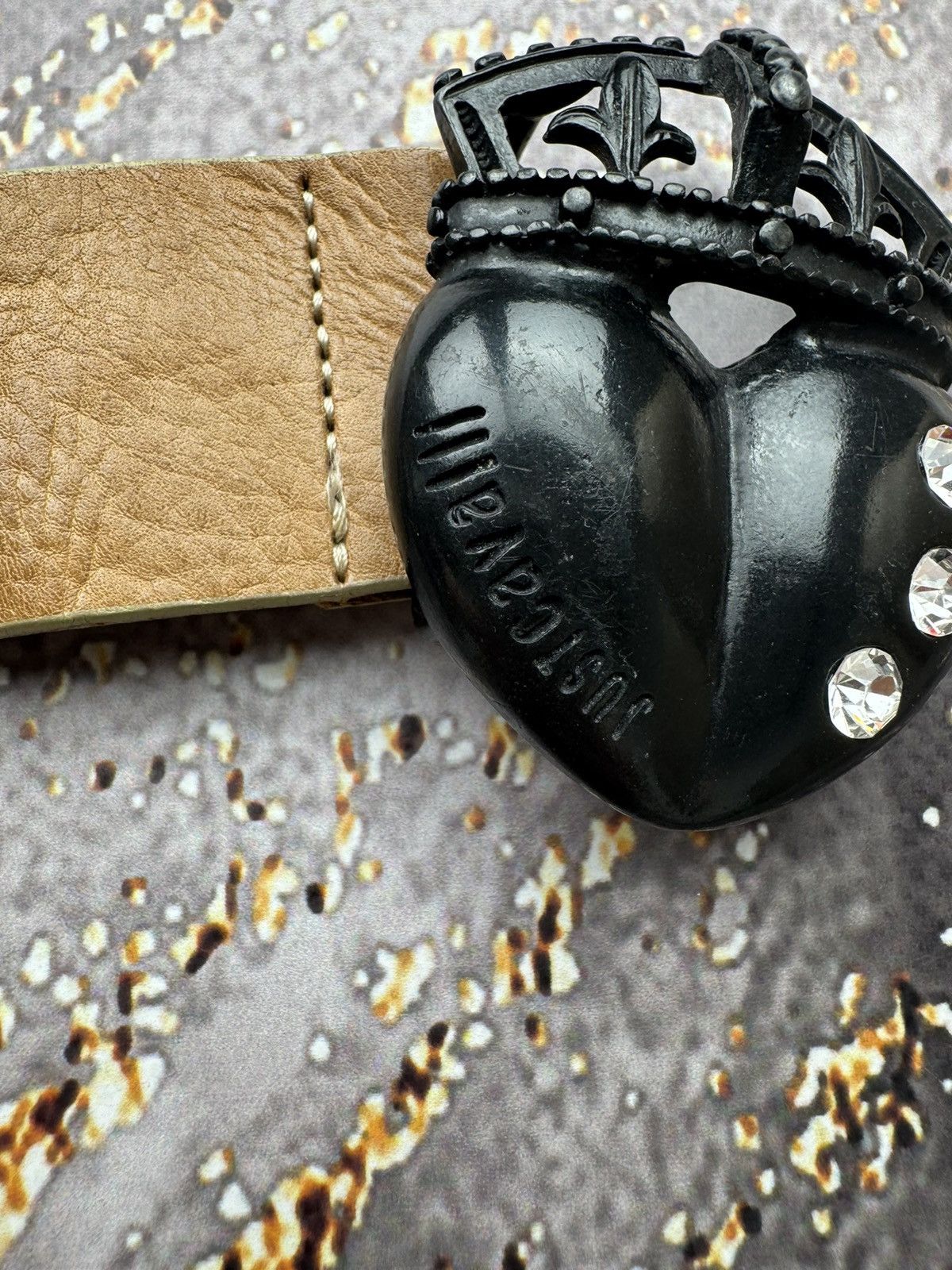 Just Cavalli × Roberto Cavalli × Vintage Just Cavalli Vintage Leather Belt Size ONE SIZE - 3 Thumbnail