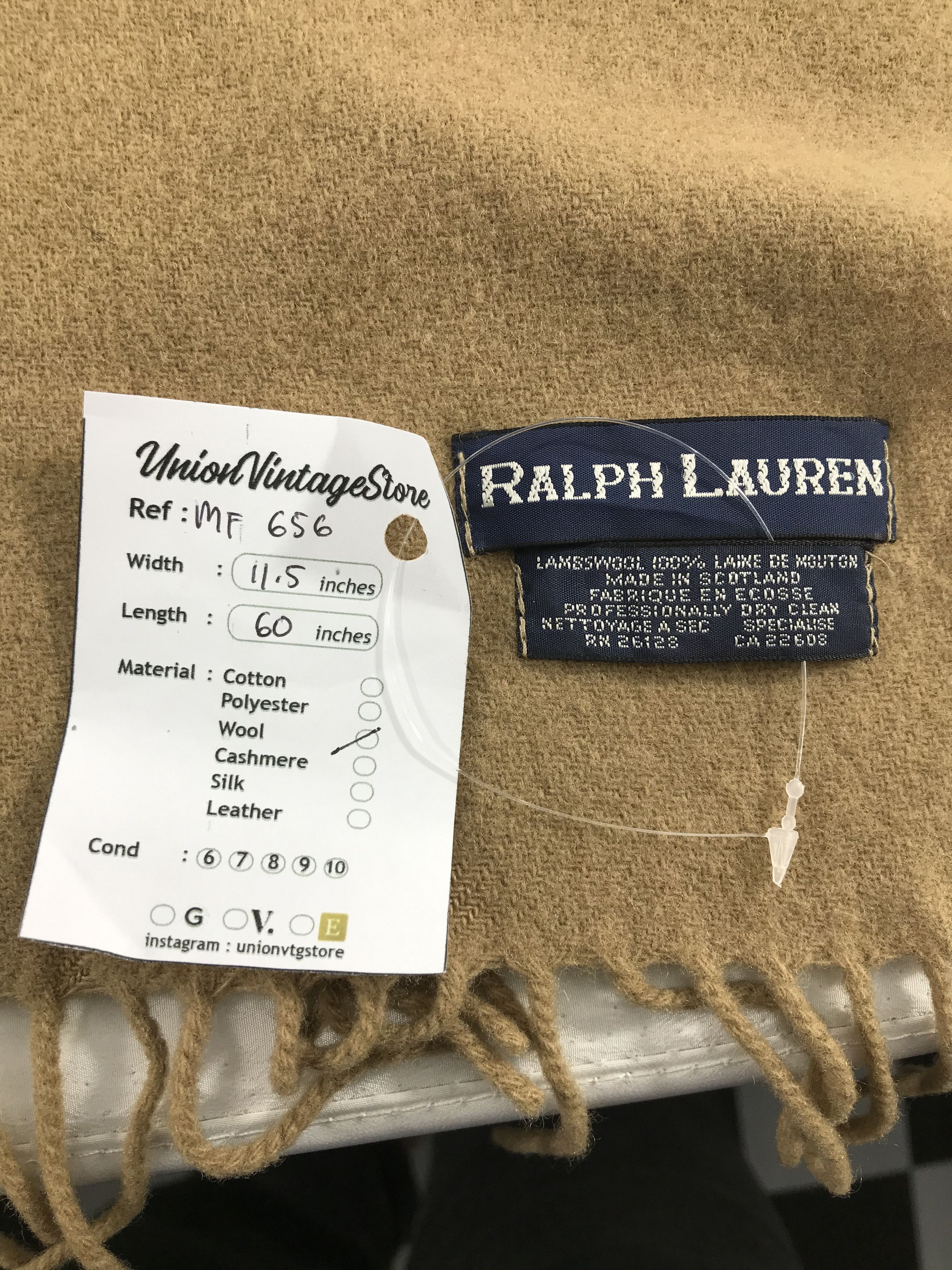Ralph Lauren Vintage Ralph Lauren Scarf/Muffler/Neckwear MF656 Size ONE SIZE - 6 Thumbnail