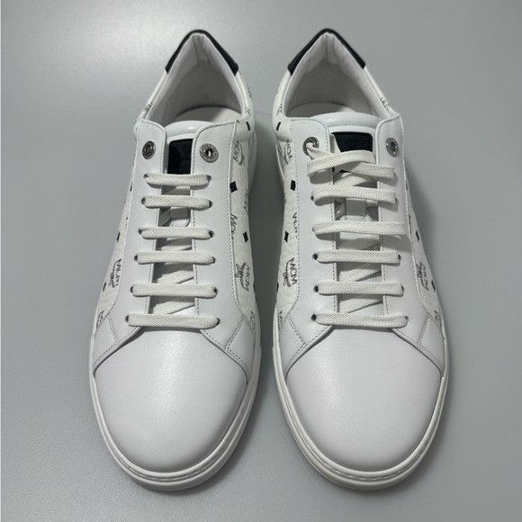 MCM MCM Terrain Low Top Sneakers White Black Men’s Size EU 45/US Size US 12 / EU 45 - 2 Thumbnail