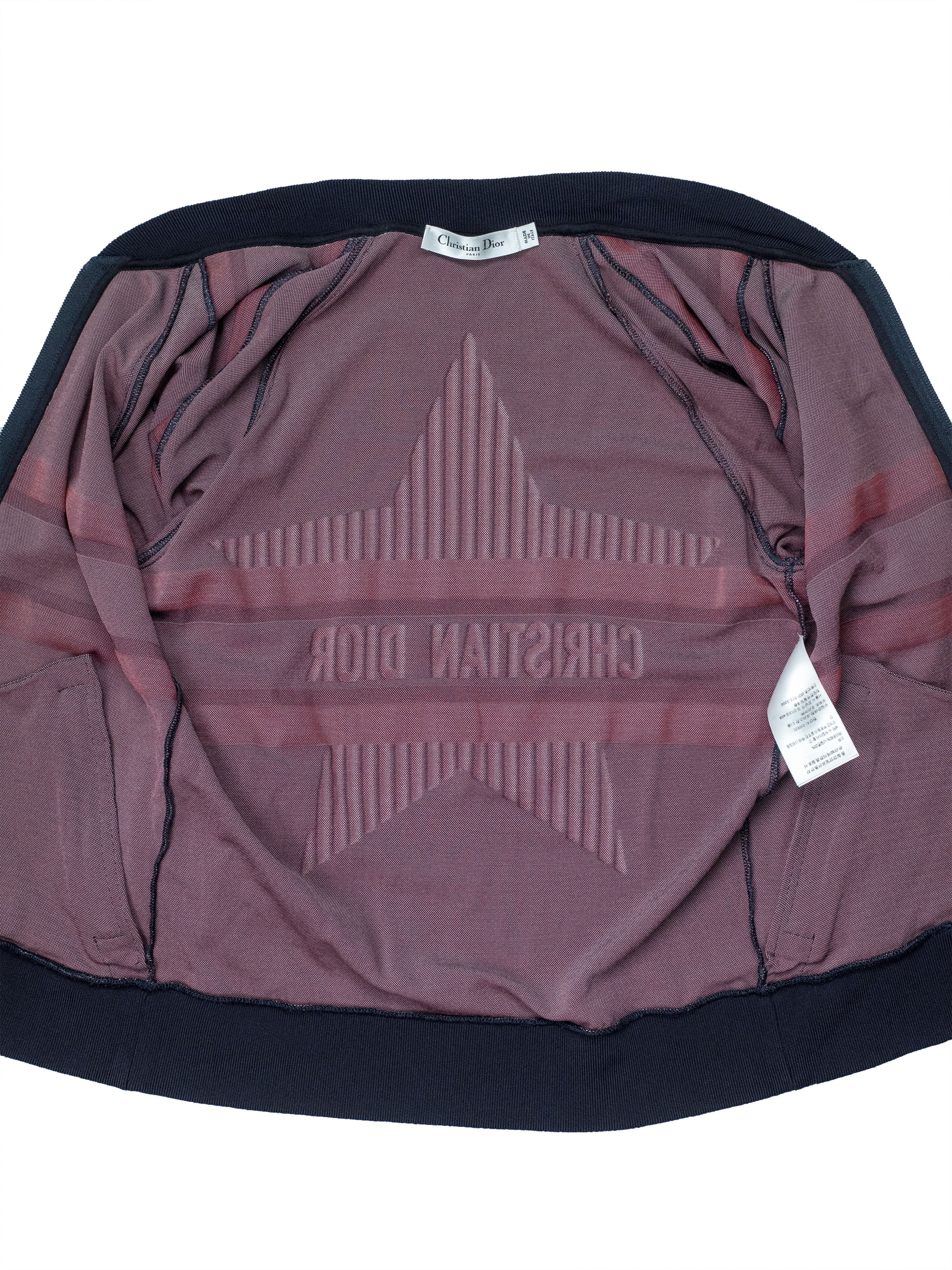 Dior Christian Dior Navy Zip Up Track Jacket With Line Star Logo Size XS / US 0-2 / IT 36-38 - 6 Thumbnail