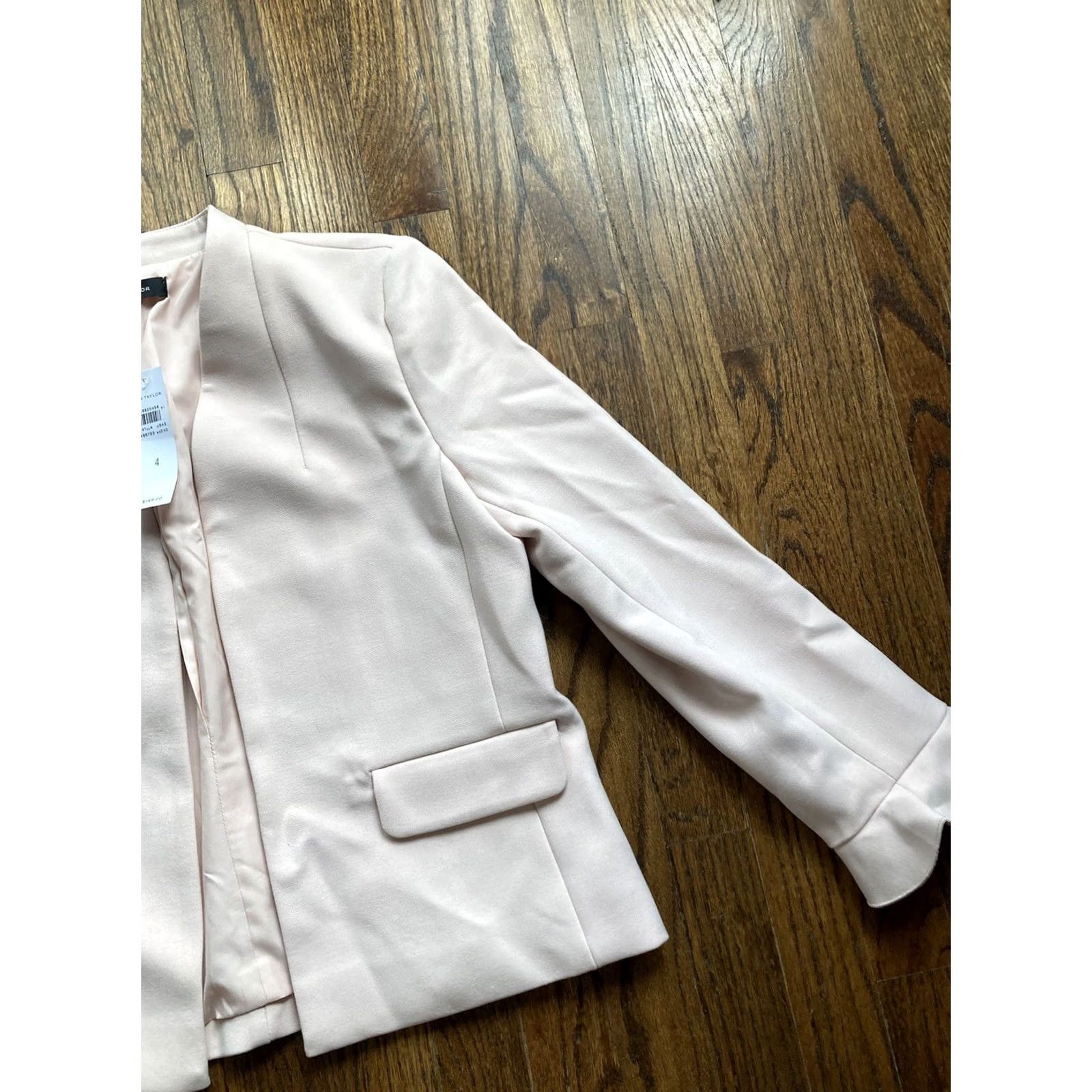 Ann Taylor Ann Taylor Jacket Womens Size 4 Pink Lined Regular Office Career Spring Fall Summer Winter Size S / US 4 / IT 40 - 3 Thumbnail