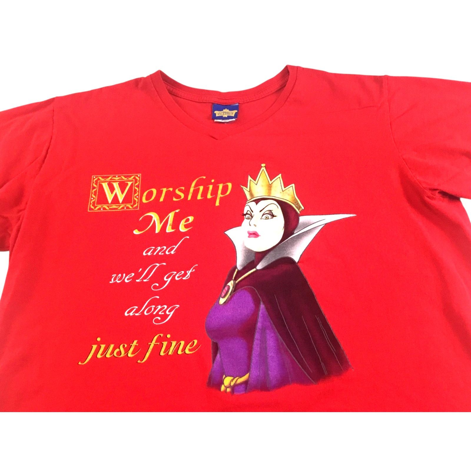 Disney Disney Classics T-Shirt Red V-Neck Evil Queen Size 18/20 Size XL / US 12-14 / IT 48-50 - 2 Thumbnail