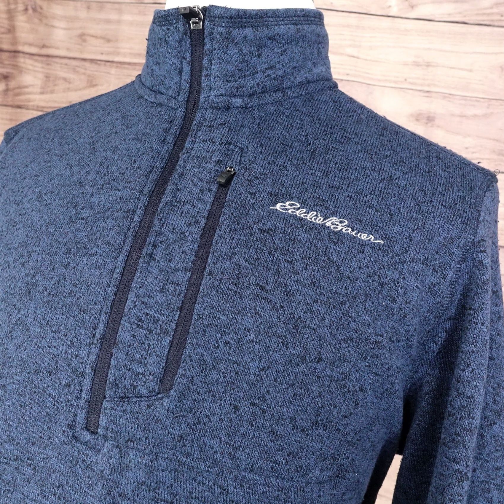 Eddie Bauer EDDIE BAUER SWEATER FLEECE 1/4 ZIP PULLOVER MOCK NECK BLUE 100% POLYESTER SZ XL Size US XL / EU 56 / 4 - 2 Thumbnail