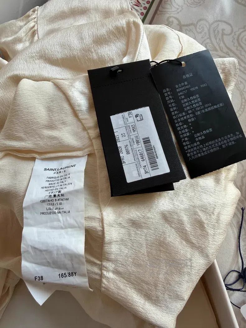 Saint Laurent Paris Saint Laurent Paris Silk Shirt Size XS / US 0-2 / IT 36-38 - 6 Thumbnail