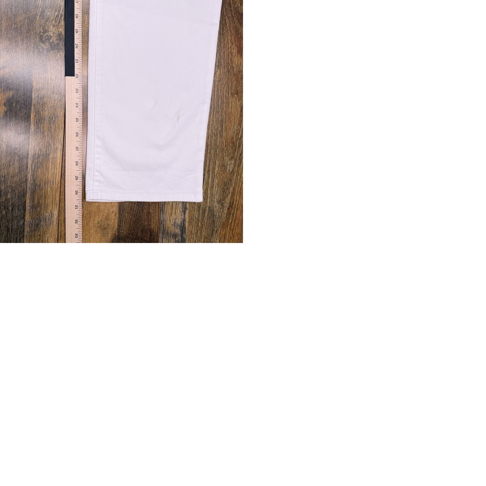 Ralph Lauren Lauren Ralph Lauren Jeans Straight 22W White High Rise Stretch Denim 5-Pocket Womens Plus Classic Modern 31in Inseam Size 40" / US 18 - 10 Thumbnail