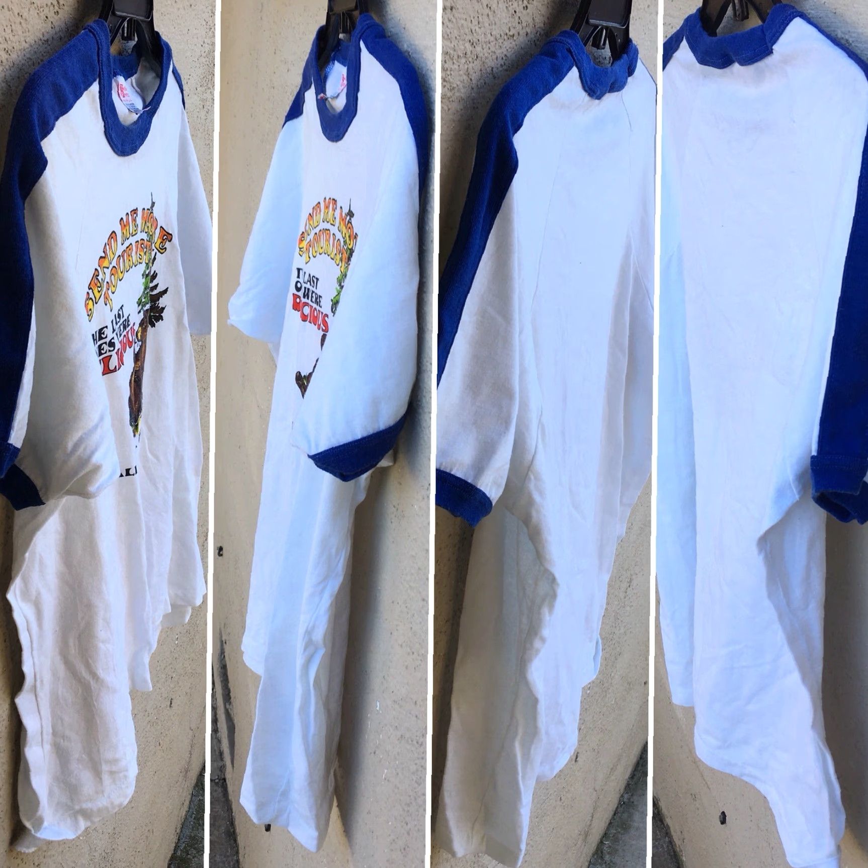 Vintage VINTAGE Textile Prints California Redwoods T Shirt Ringer 80s XL White Mens Graphic Tee Send Me More Tourists Size US XL / EU 56 / 4 - 3 Thumbnail