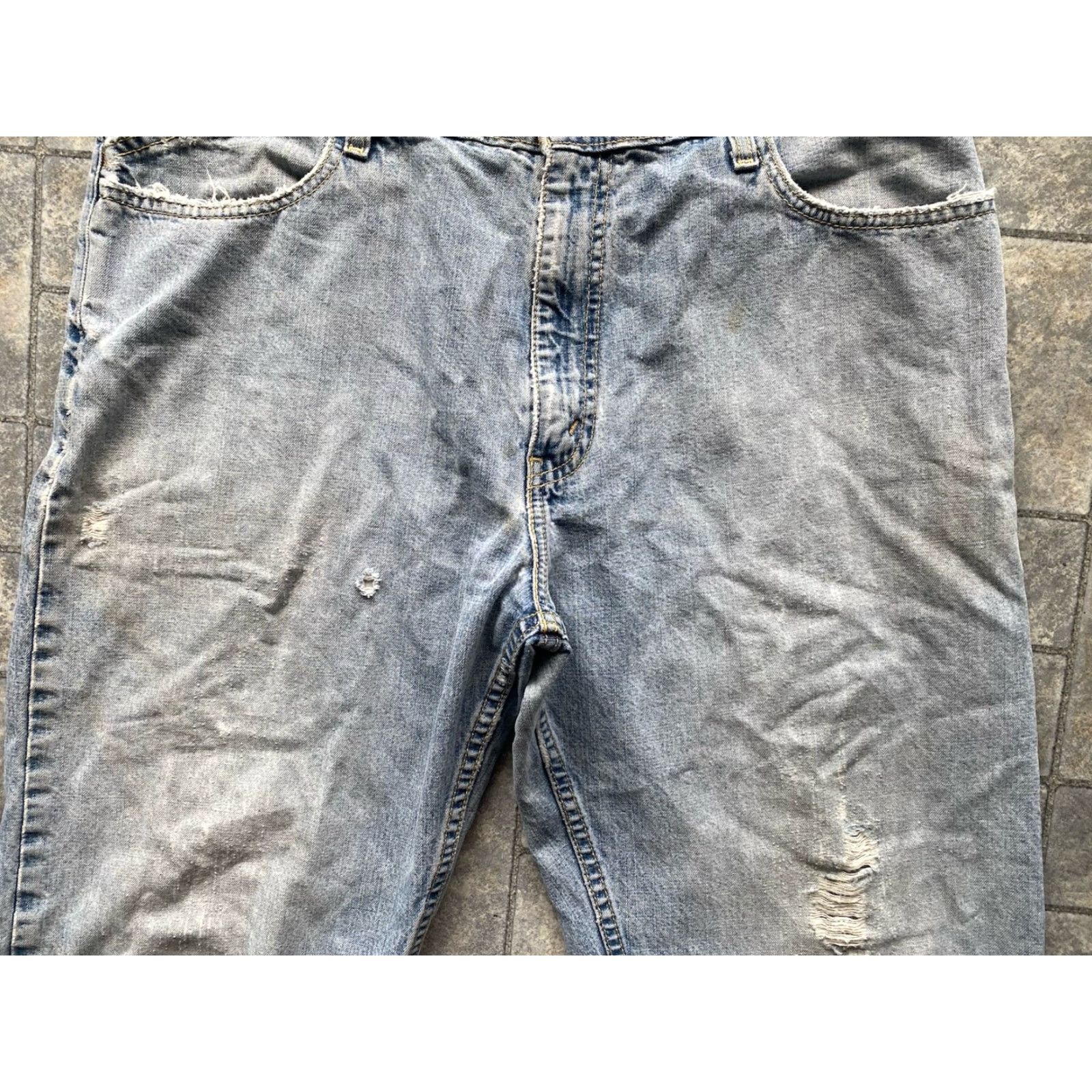 Vintage VINTAGE Levi’s Silvertab Jeans Men 36x30 Blue Flaws Wear VTG Pants Mens Jeans Size US 36 / EU 52 - 4 Thumbnail