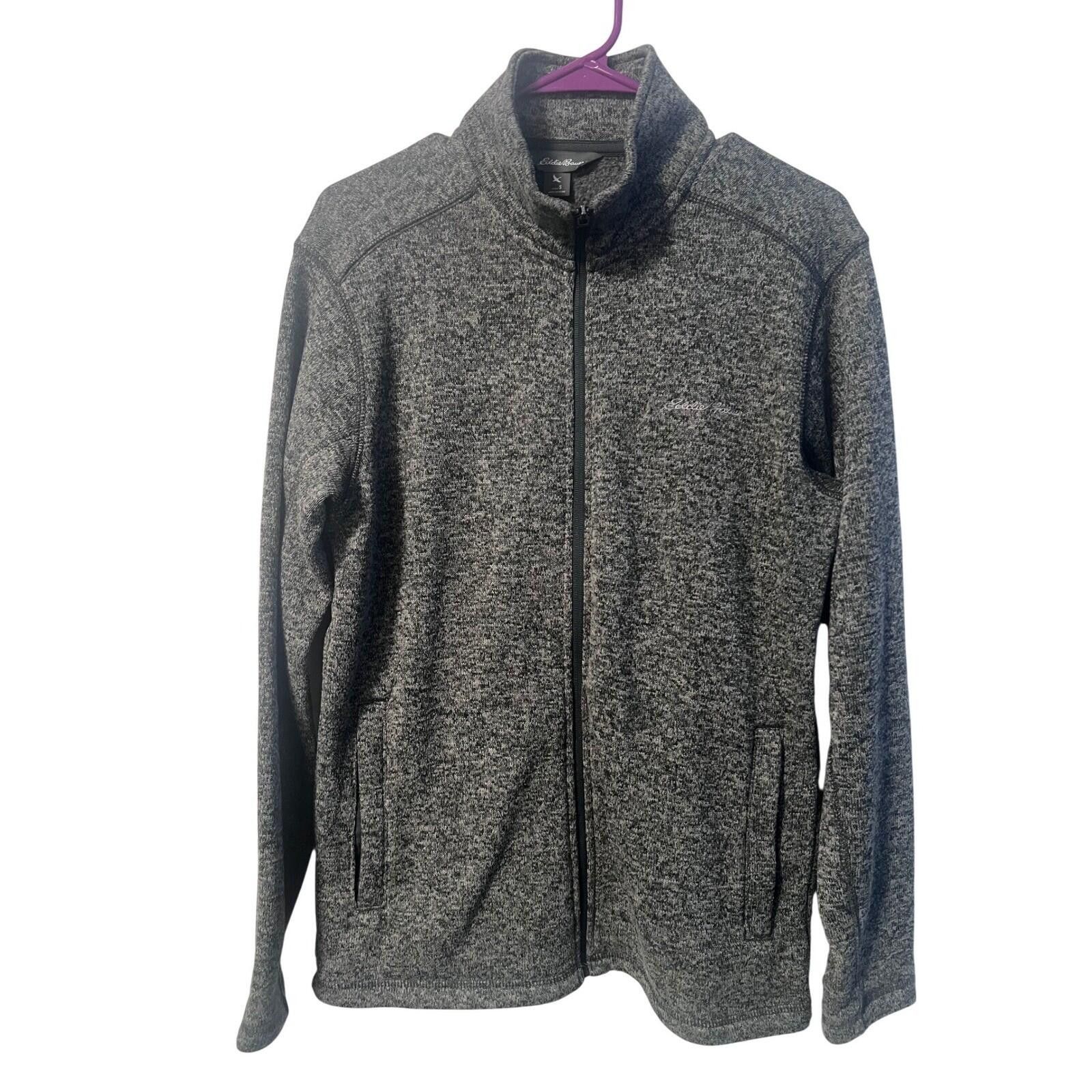Eddie Bauer Eddie Bauer Fleece Jacket Mens S Gray Full Zip Marled Knit Size US S / EU 44-46 / 1 - 1 Thumbnail
