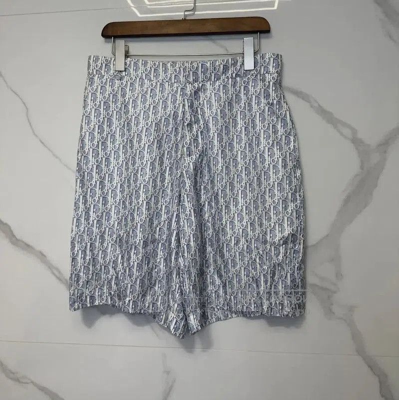 Dior Dior Summer Light Blue Silk Men's Shorts . Size US 30 / EU 46 - 1 Thumbnail