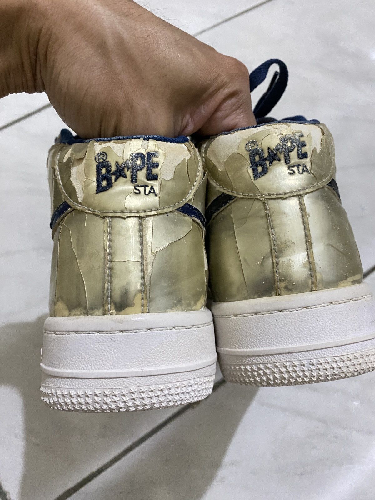 Bape Bapesta Hi Size US 8.5 / EU 41-42 - 9 Thumbnail