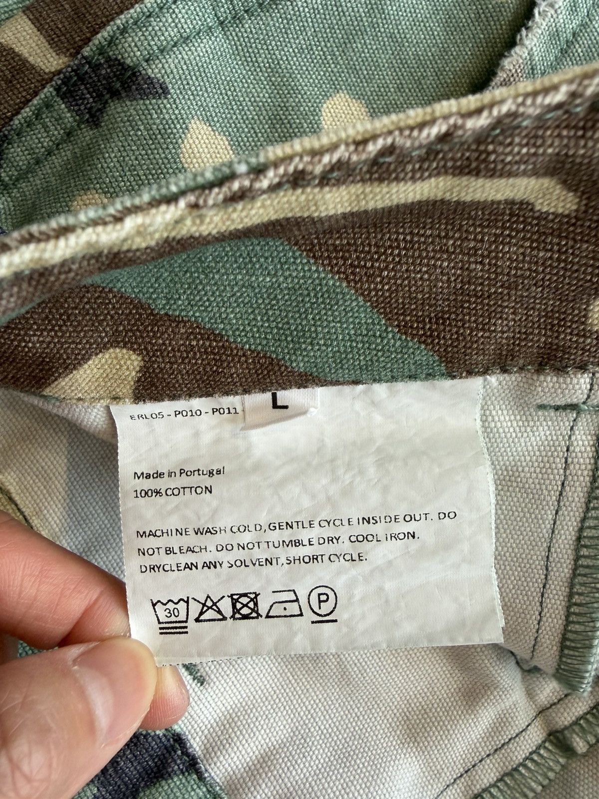 ERL Camo Cargo Shorts Size US 34 / EU 50 - 9 Thumbnail